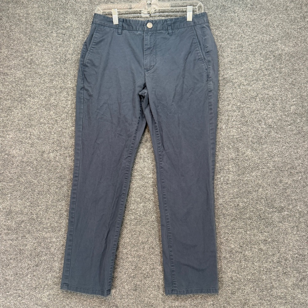 Bonobos Chino Pants Men 30/28 Blue Tailored Fit Stretch Cotton Twill Casual Pant